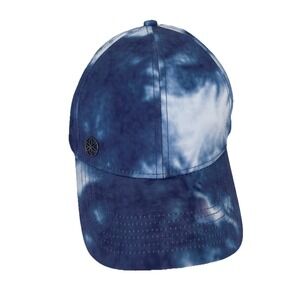 Gaiam Blue Tie Dye Nylon Classic Yoga Fitness Hat One Size Fits Most Adjustable